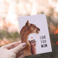 Mountain Lion Mom And Daughter Mother's Day Card - Love You Mom Birthday Card - Liyana Studio Handmade Greetings