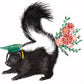 Stinky Proud Of You Funny Graduation Card 2024 - Skunk Congratulations Card - Liyana Studio Handmade Greeting Cards