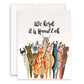 9 llamas arranged like Hanukkah menorah. Caption says &quot;we herd it is Hanukkah&quot;.