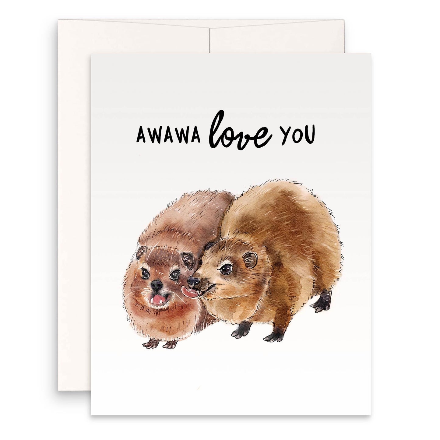 Rock Hyrax love card