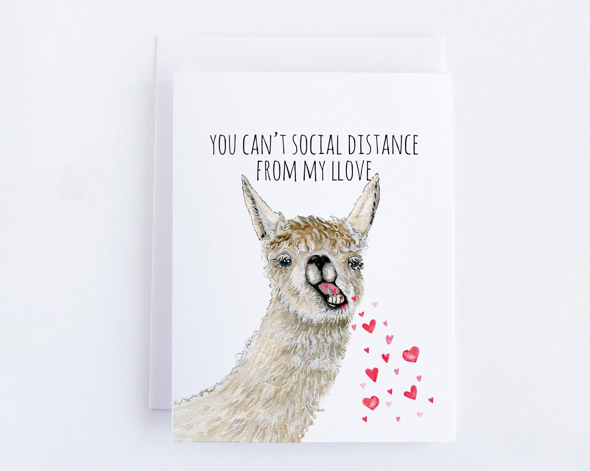 Funny Llama Card For Best Friend BFF Thinking Of You Card