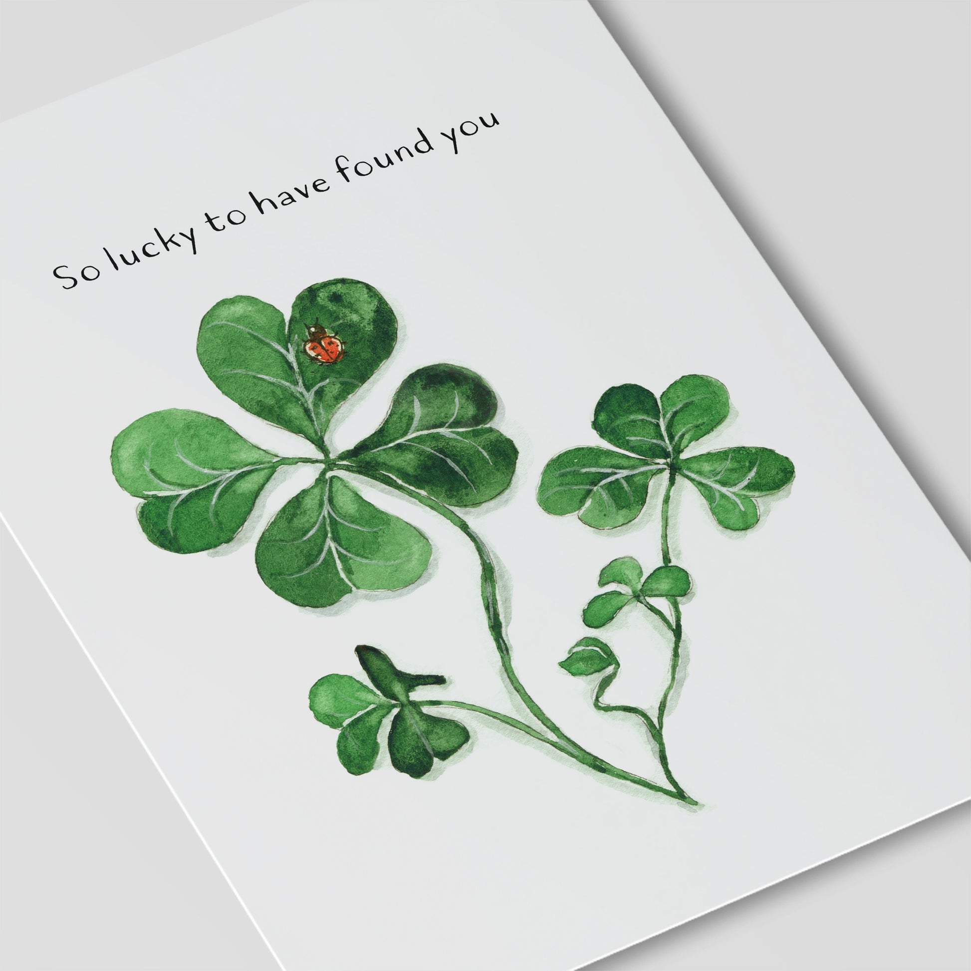 Lucky Clovers Valentines Card For Boyfriend - I'm So Lucky To Have Found  You - Galentines Day Card For Best Friend - Friendship Gifts – Liyana Studio