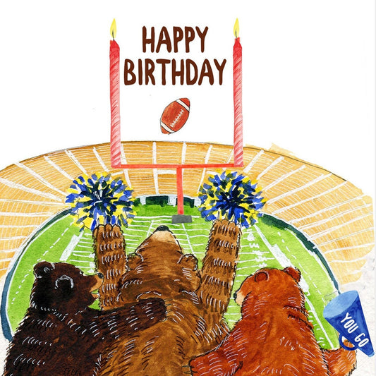 Football Birthday Cards Funny - Happy Birthday Card From Football Mom