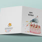 Seagull Fart Cake Birthday Cards Funny - Happy Birthday Card For Brother
