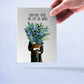 Flowers Sympathy Card - Thinking of You Card - There Are No Words