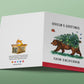 Season's Greetings From California Bear Christmas Card