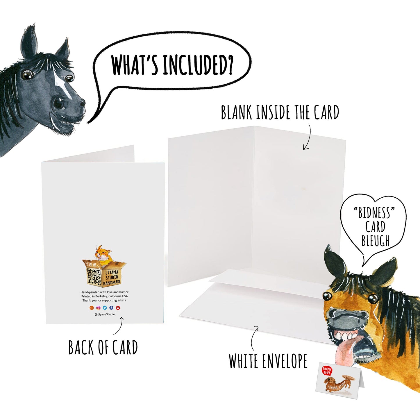 Funny Christmas Cards - Naughty Black Cat Mistletoe - Obligated Holiday Card