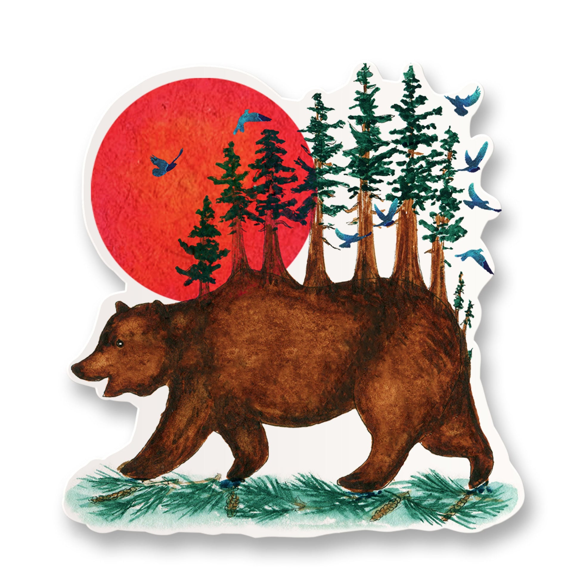 Bear Nature Sticker