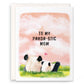 To My Panda-stic Mom Card - Panda Mom And Baby Mother's Day Card Funny - Mom Birthday Card From Daughter - Liyana Studio Greeting Cards