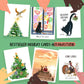 Barn Horses Christmas Cards Funny For Horse Lovers - Stable Farmhouse Holiday Cards For Her - Liyana Studio Handmade Greetings
